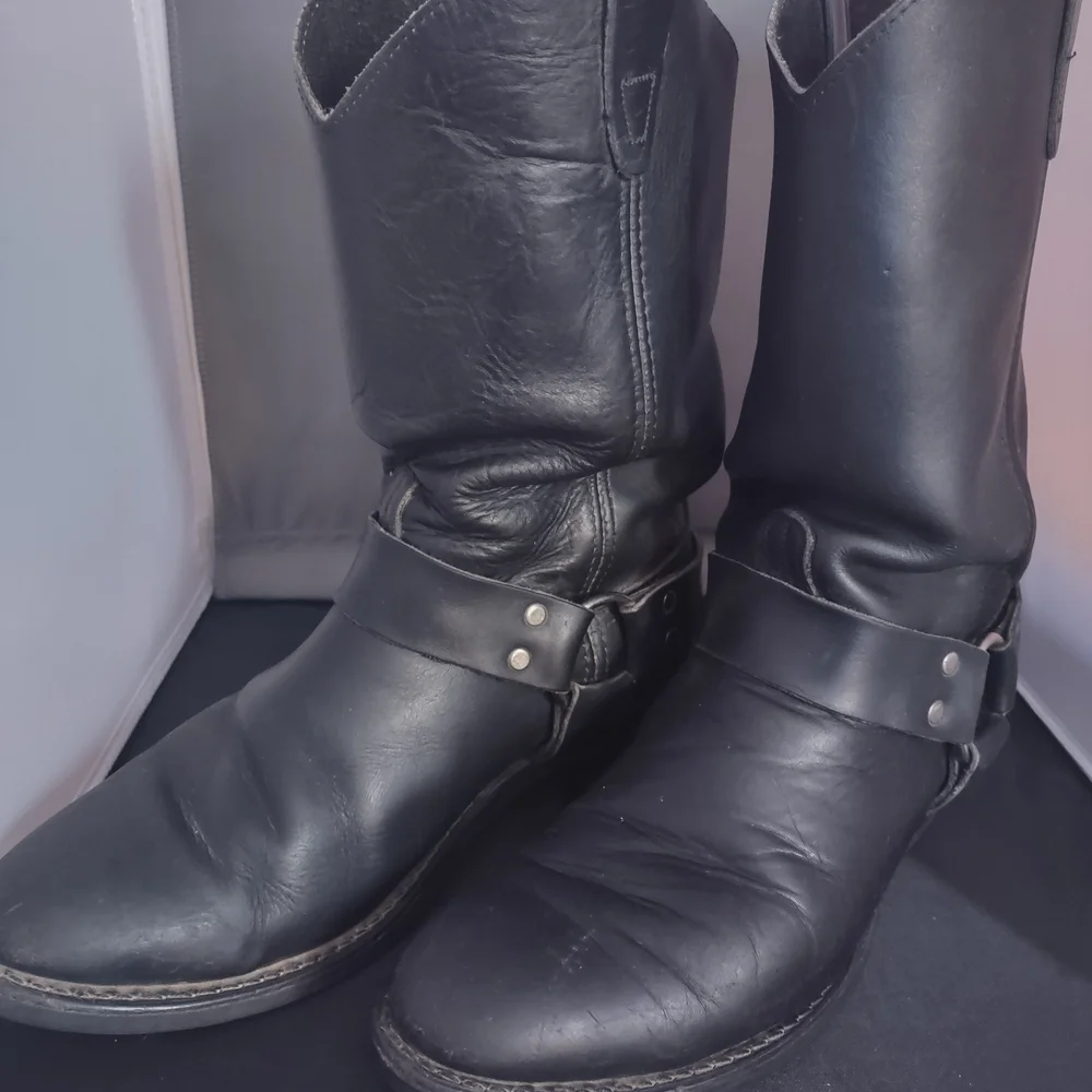 Black Leather Boots - Picture 1 of 9